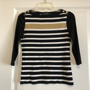 ☀️SALE! Ralph Lauren metallic top